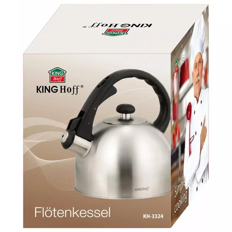 2 Litre Whistling Kettle Water Jug Kettle Stainless Steel Induction