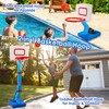 Toddler Basketball Hoop Indoor for Age 1-3, Adjustable Kids Basketball