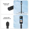 Bullet Time Handle Tripod with Invisible Selfie Stick, 47.2" Extended