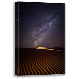 ArtDirect Deakin, Karen 17x24 Gallery Wrapped Canvas Museum Art Titled: Milky Way Over The Dunes Of Sossusvlei-Namibia