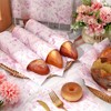 JarThenaAMCS 150Pcs Pink Floral Wax Paper Chinoiserie Bird Flower Deli