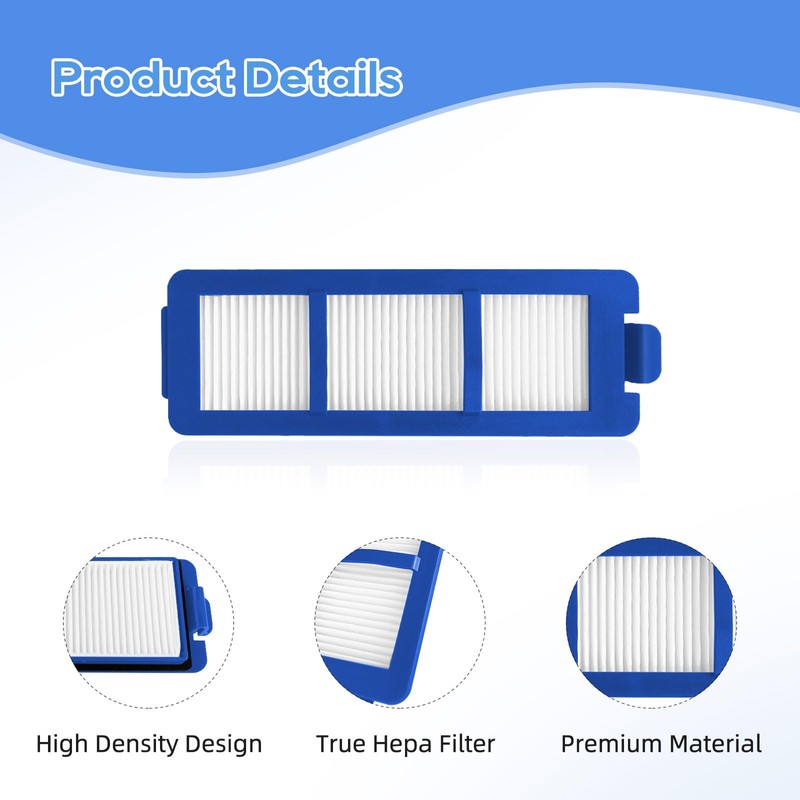 4 Pack Filters Compatible with eufy RoboVac G40, G40 Hybrid,