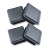 Pack of 4 Steel Fence Post Pipe Tube Cover Insert