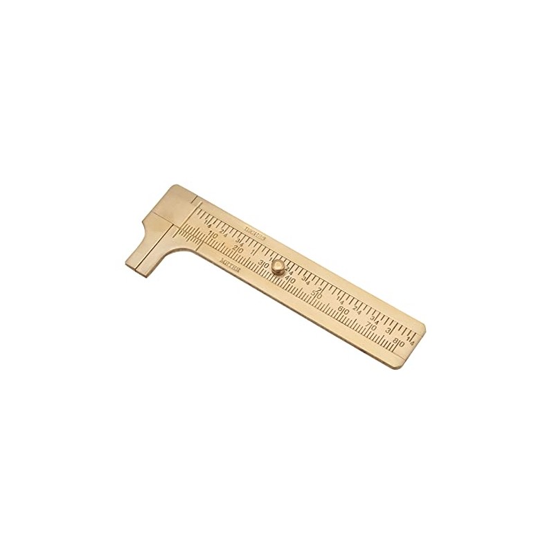 FTVOGUE Vernier Calliper Brass Calliper Ruler Measuring Tool Mini Pocket