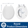 Bemis 500EC 063 Toilet Seat with Easy Clean & Change
