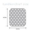 fuwara 6-ply weave gauze handkerchief, heart, approx. 10.6 x 11.4