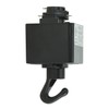 Direct-Lighting H System Track Adapter with Hook H870-BK (Black)