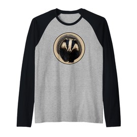 Badgers Badger Raglan Baseball Tee