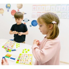 Iconikal 32 Player Bingo Game Happy Birthday with Bonus Pin The Candles on The Cake Game Set