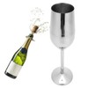 304 Stainless Steel Wine Goblet Champagne Glasses Drinking Cups 220ML