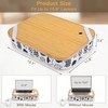 Mayjoy Bamboo Lap Desk with Storage, Cover Removable Lap Desk
