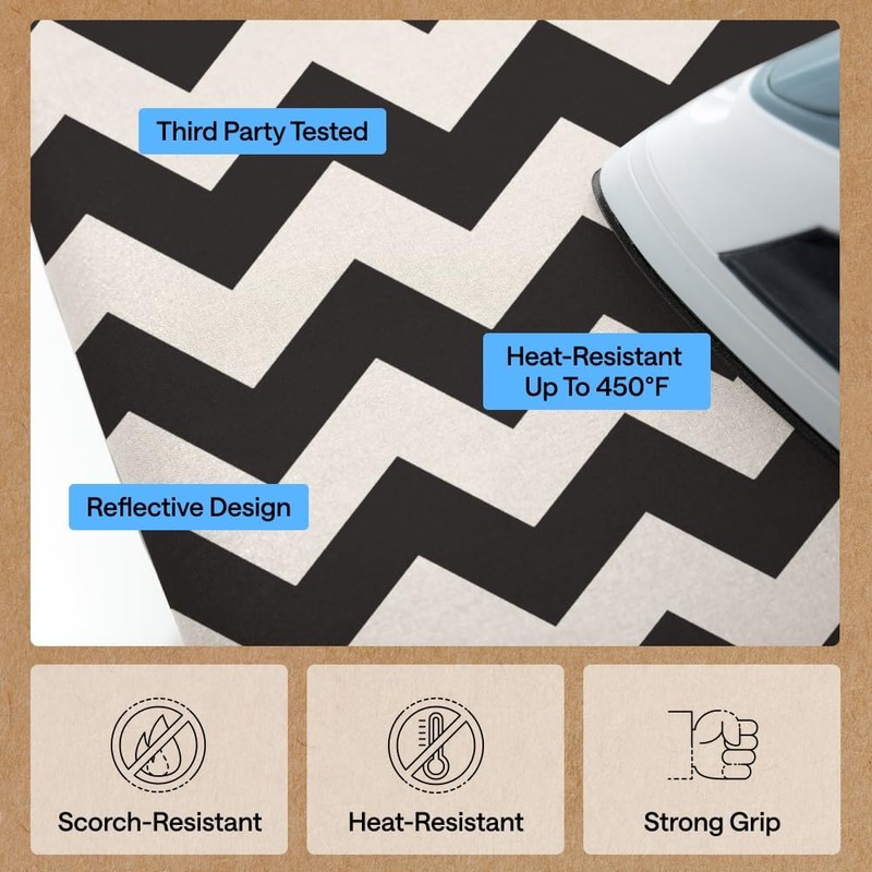 GORILLA GRIP The Original Ironing Board Cover and Pad, Silicone
