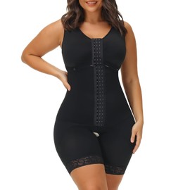 welooc Faja Reductora De Abdomen Y Cintura Shapewear for Women Tummy Control Body Shaper Slimmer Bodysuit Liposuction Compression Garment