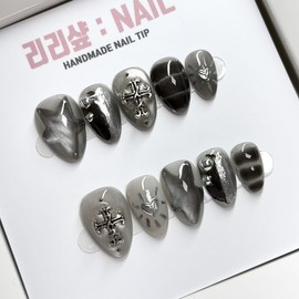 Neujok Metal Handmade Nail Tips - Square / 느좋 쇠맛 수제네일팁 - 스퀘어