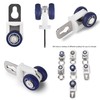 YXHOMME Curtain Track Rollers with Mute Wheel Rollers, Hooks, Pulley