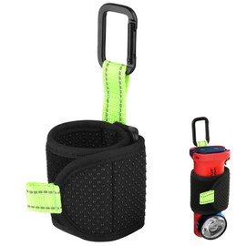 Inverted Flashlight Holder for Streamlight,Anti-Slip Nylon Strap with Carabiner,Reflective Flashlight Holder,Keep Shine Downward and in A Forward Position