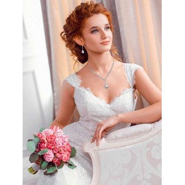 Prom Jewelry Costume Jewelry Set for Women Sparkling Rhinestone Necklace Bracelet Earrings Set Silver Jewelry Set Prom Costume Accessories for Women