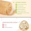 6Pcs Natural Organic Loofah Bath Sponges, Loofah for Kitchen Cleaning