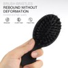 GlamorDove Hair Extension Brush Matte Finish Nylon Teeth Boar Bristle