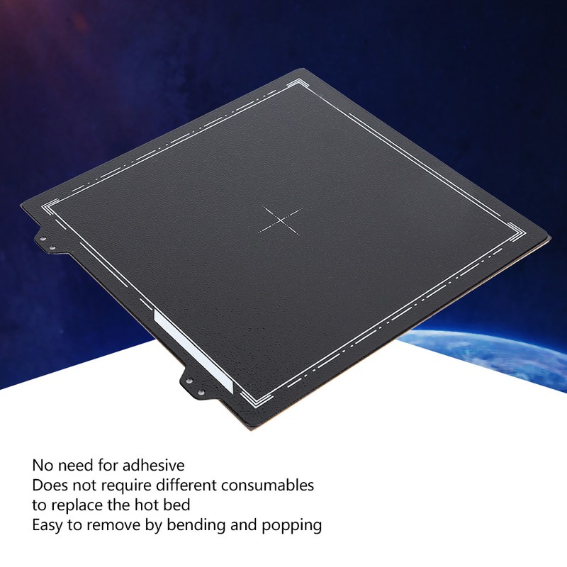 Spring Steel Sheet Black Powder Plate for Prusa Anet CR-20