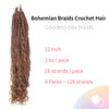 Niseyo Goddess Box Braids Crochet Hair 12 Inch 8 Packs