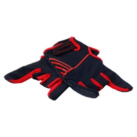 Hoite 1 Pair Professional Non Skid Bowling Gloves Comfortable Bowling Accessories Semi Finger Sports Gloves