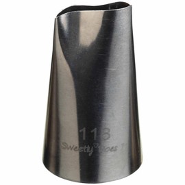 KitchenCraft Sweetly Does It Medium Piping Nozzle, Petal Tip, Stainless Steel, 19 mm, Silver,9 x 12 x 16 cm