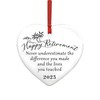 DWUENT Retirement Gifts for Women, Heartfelt Acrylic Keepsake 7.2x7.2cm Inspirational