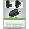 Jasonwell Magnetic Aquarium Fish Tank Cleaner Magnet Scraper for Glass