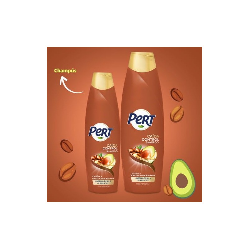 Pert Shampoo Café Aguacate Ayuda Reducir Caída Cabello Haciendo Que