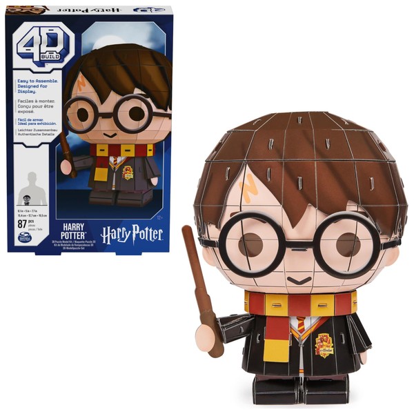 4D BUILD - Puzzle 3D di Harry Potter - Gioco di costruzione di modelli di Harry Potter - Puzzle per adulti - Gioco di costruzioni da collezione - Gioco per bambini dai 12 anni in su - Modello casuale