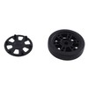 55mmx12mm Luggage Wheels Replacement Wear PU Suitcase Replacement Wheels Black