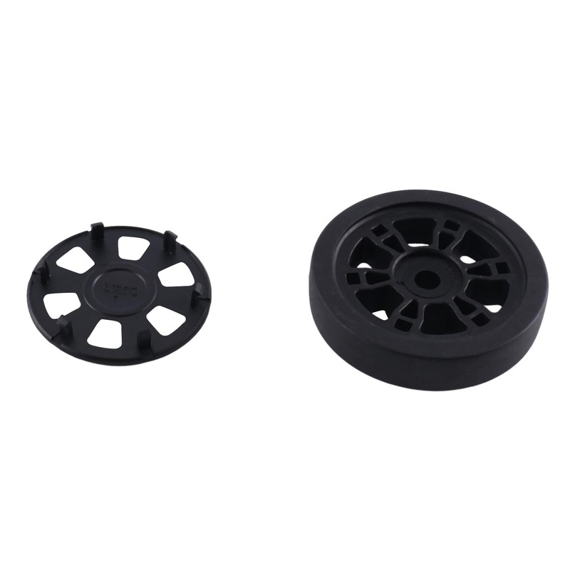 55mmx12mm Luggage Wheels Replacement Wear PU Suitcase Replacement Wheels Black