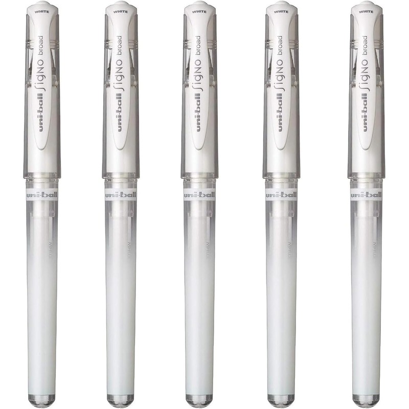 uni-ball Signo Broad Point Gel Impact Pen White Ink -