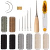 AIEX 18 Pcs Leather Sewing Needles for Leather Repair for