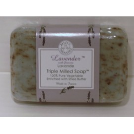 Bisous De Provence Lavender Triple Milled Soap Enriched with Shea Butter