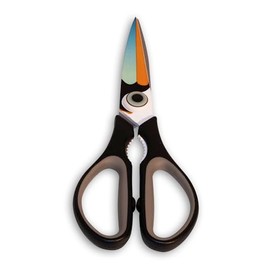 Starfrit Gourmet OMG! Pelican Scissors - Stainless Steel Blades - Soft Touch Handles - Can Crack Nuts