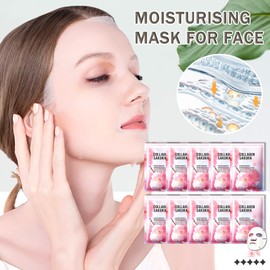 10 Pcs Face Sheet Masks Set,Moisturizing Sheet Masks,Hydrating Facial Mask Gift Set for Women,Mom,Wife & Girlfriends 14