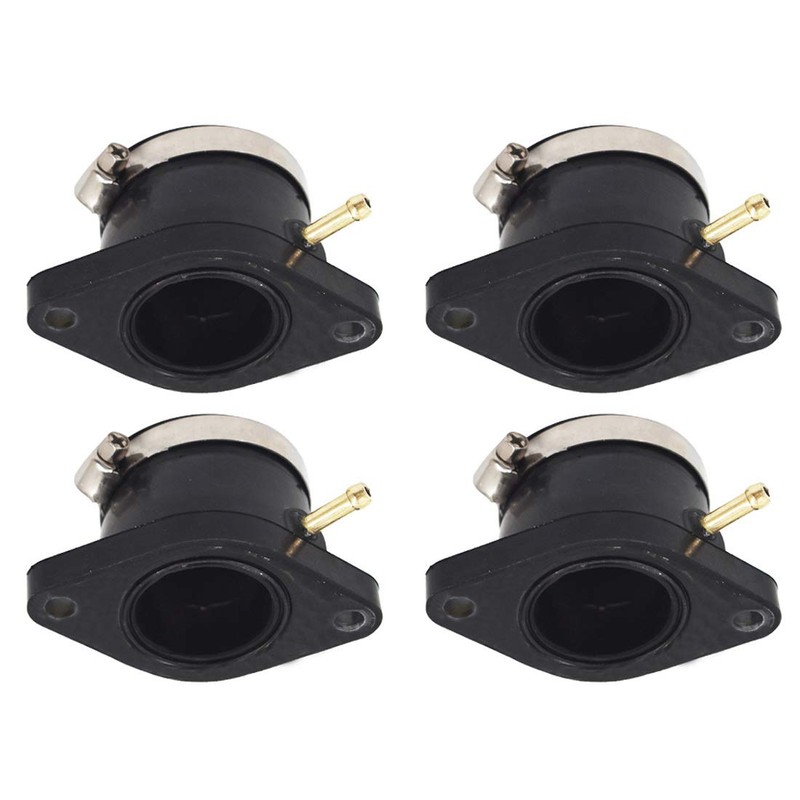 WFLNHB Carburetor Intake Boot Joint Carb Holder with Hose Clamps