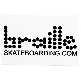 Braille Skateboarding Classic Sticker - 1 Sticker