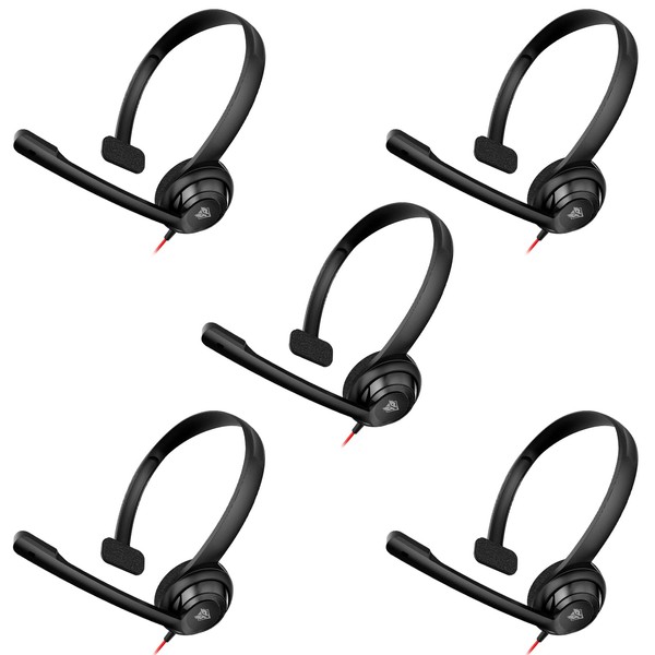 NUBWO HW02 USB Headset with Microphone Noise Cancelling &in-line Control,