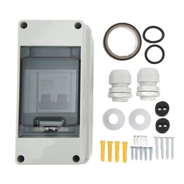 Circuit Breaker 2P 1000V DC 63A Isolation Switch with IP65 Waterproof Box for PV Solar System