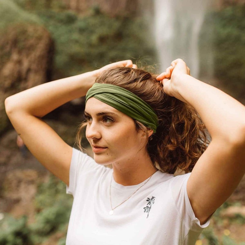 Kooshoo Organic Twist Headband - Olive Branch, 1 Pack