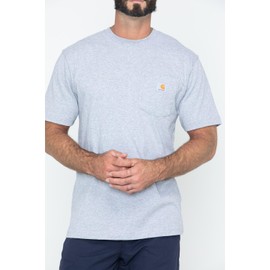CarharttmensLoose Fit Heavyweight Short-Sleeve Pocket T-ShirtHeather Gray2X-Large