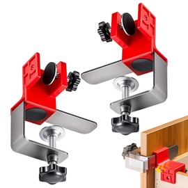 Cabinet Clamp, Cabinet Front Installation Clamps - Adaptive Jig Frame Positioning Fasteners for Drilling Building Furniture Kitchen Door Miter Mounting Frame