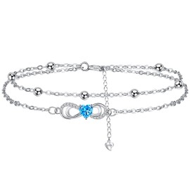 Yinsen Women's 925 Sterling Silver Bohemian Layered Bracelet, Mother's Day, Christmas, Gift for Mum, Wife, Girlfriend, 2017