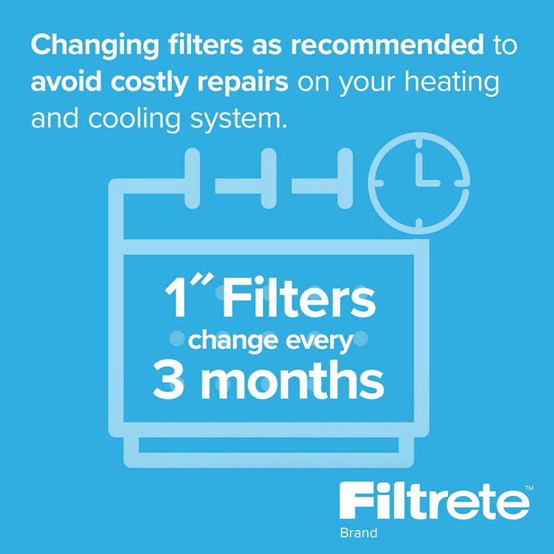 Filtrete 20x30x1 Air Filter, MPR 300, MERV 5, Clean Living