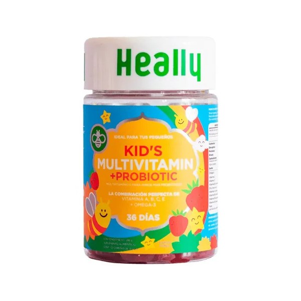 Heally Multivitamínico Para Niños, 72 Gomitas Vitaminas 216g
