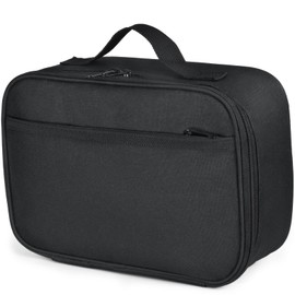 GRKJGytech Insulated Lunch Bag for Men Black Portable Leakproof Kids Lunch Box for Food Drink Boys Women Pack Cooler Bag for Work School Picnic Camping(Black)