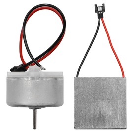 DollaTek Fireplace Fan Motor & Power Generation Sheet, Chimney Fan Accessories Stove Fan Replacement Kit for 4-Blade Heat Powered Wood/Log Burner